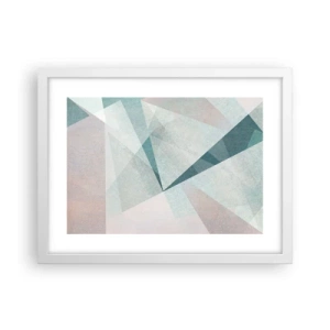 Poster in een witte lijst - Makkelijk maar dynamisch - 40x30 cm