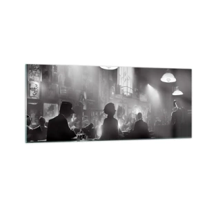 Schilderen op glas - In jazz-sfeer - 100x40 cm