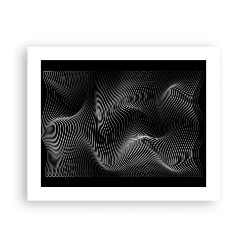 Poster - Dans van licht in de ruimte - 50x40 cm