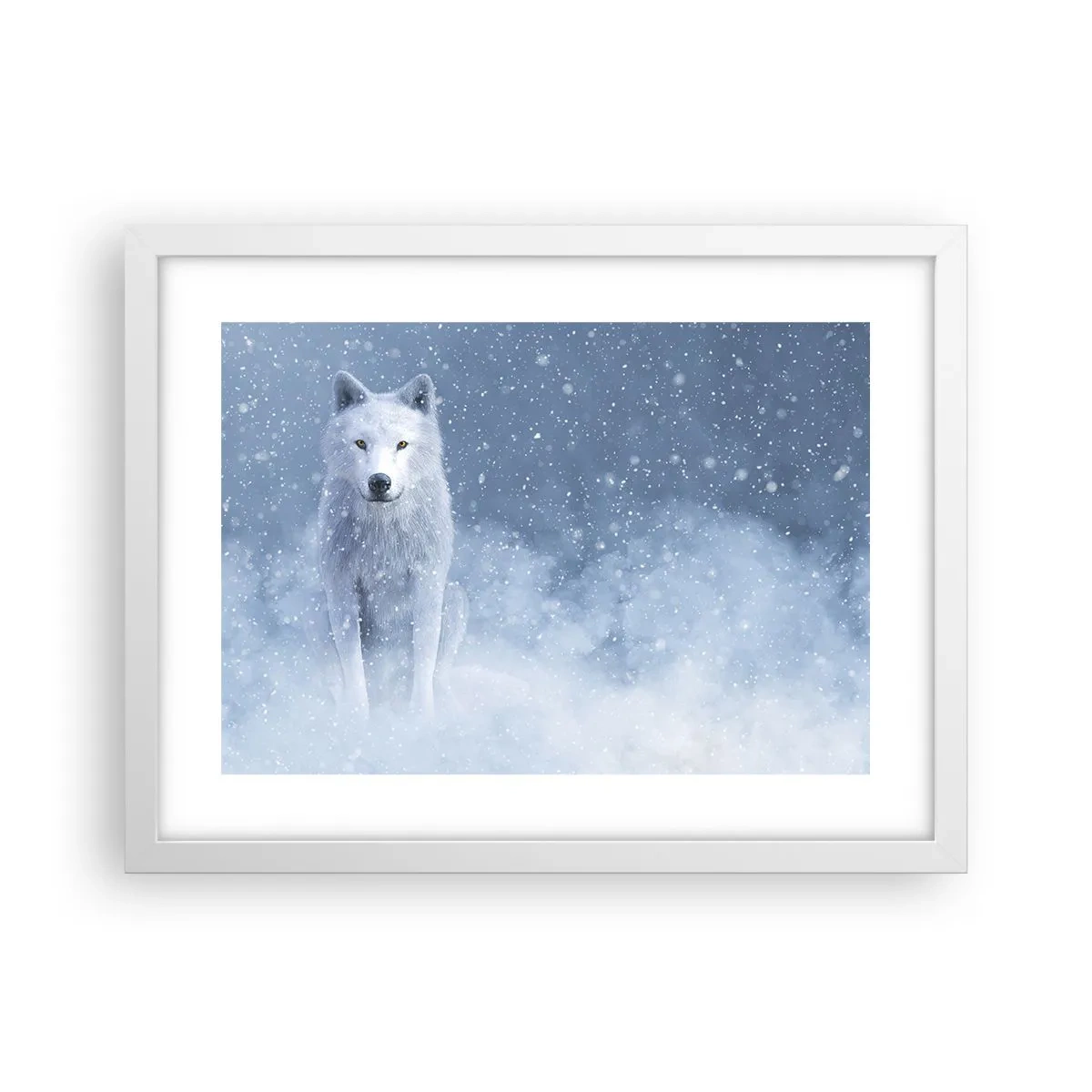 Poster in een witte lijst - In winterse sferen - 40x30 cm