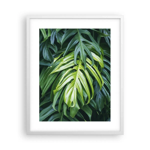 Poster in een witte lijst - Dompel jezelf onder in de frisheid - 40x50 cm