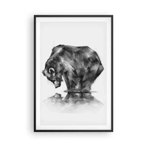 Poster in een zwarte lijst - Leuk om een geliefde persoon te zien - 61x91 cm