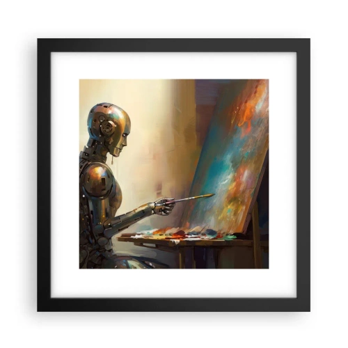 Poster in een zwarte lijst - De kunst van de toekomst - 30x30 cm