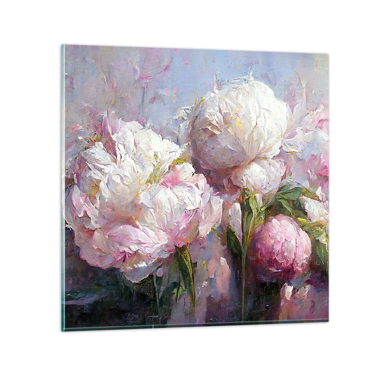 Schilderen op glas - Een boeket vol leven - 40x40 cm