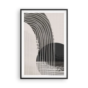 Poster in een zwarte lijst - Daar en terug - 61x91 cm