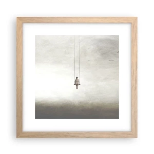 Een poster in een licht eiken lijst - Een kind in ons - 30x30 cm