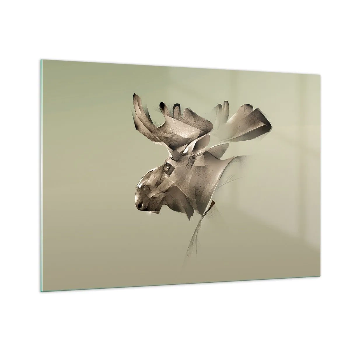 Schilderen op glas - De zachte kracht van vrede - 100x70 cm