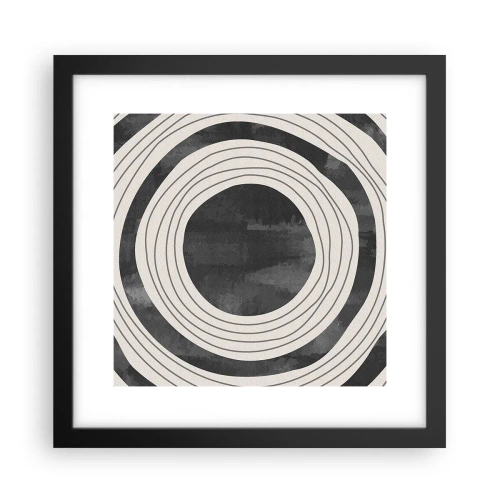 Poster in een zwarte lijst - Precies op het punt - 30x30 cm