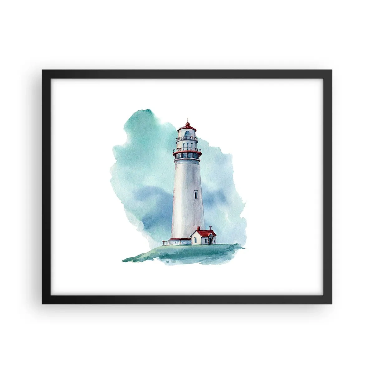 Poster in een zwarte lijst - Blue's zachtaardige zus - 50x40 cm