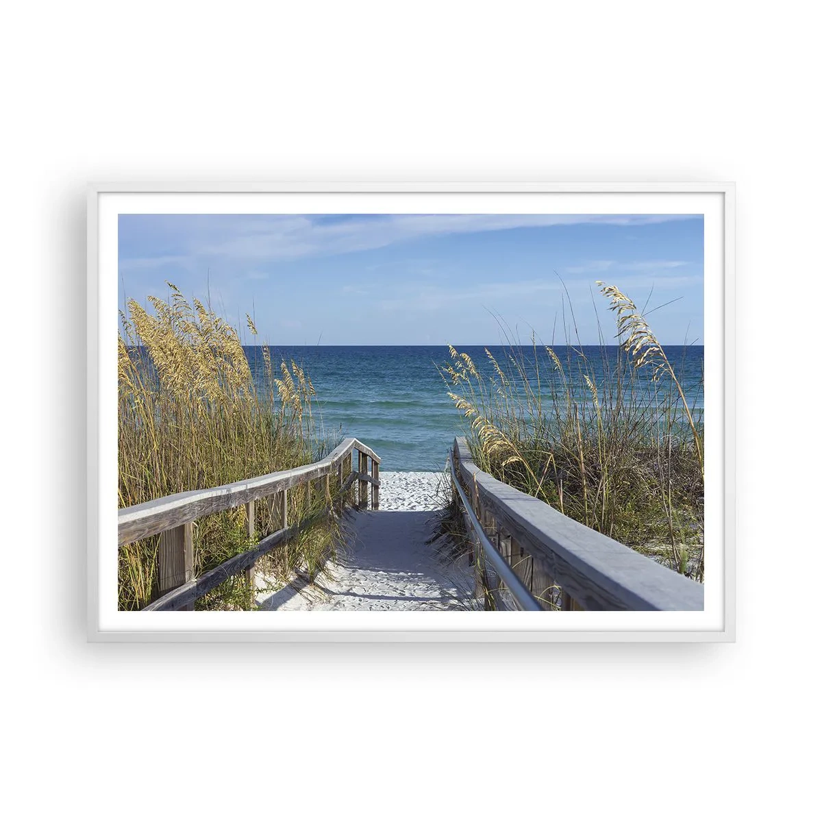 Poster in een witte lijst - In de zon, in de wind - 100x70 cm