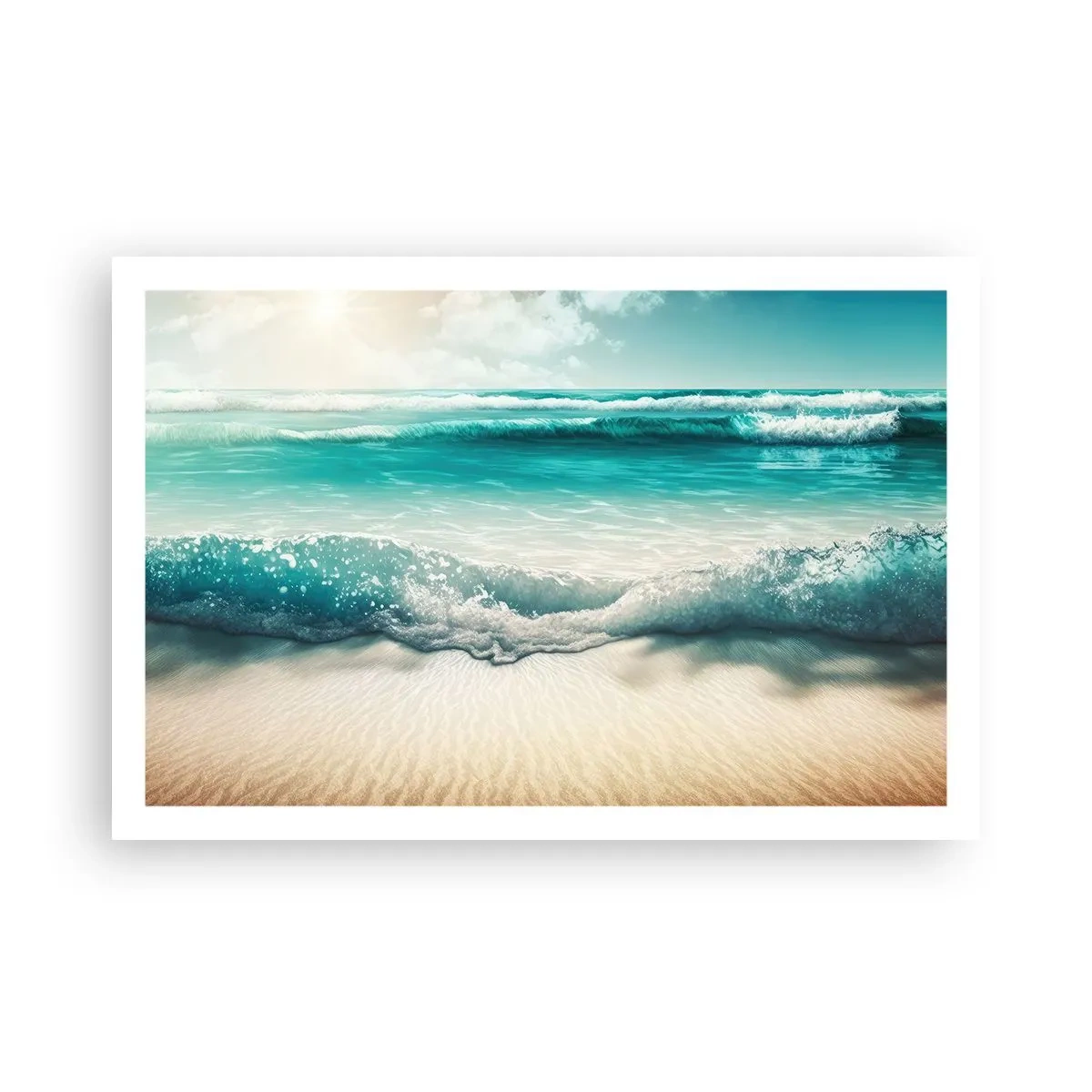 Poster - De vrede van de oceaan - 91x61 cm