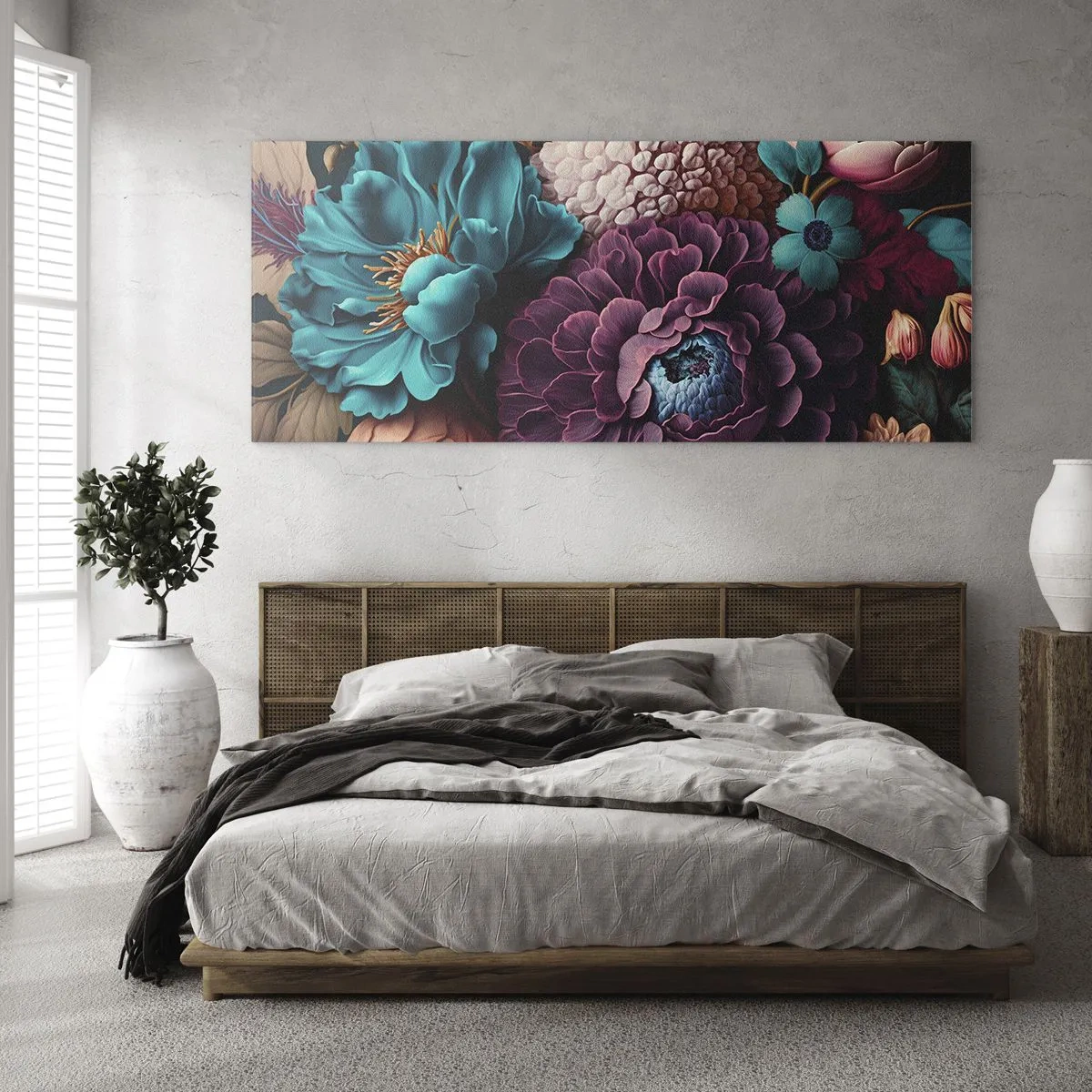 Schilderen op glas - Natuur in overvloed - 100x40 cm