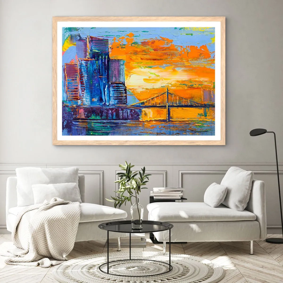 Een poster in een licht eiken lijst - Cultuur en natuur - 40x30 cm