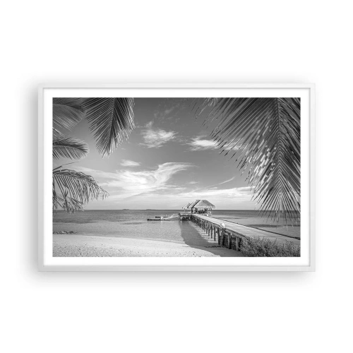 Poster in een witte lijst - Herinnering of droom? - 91x61 cm