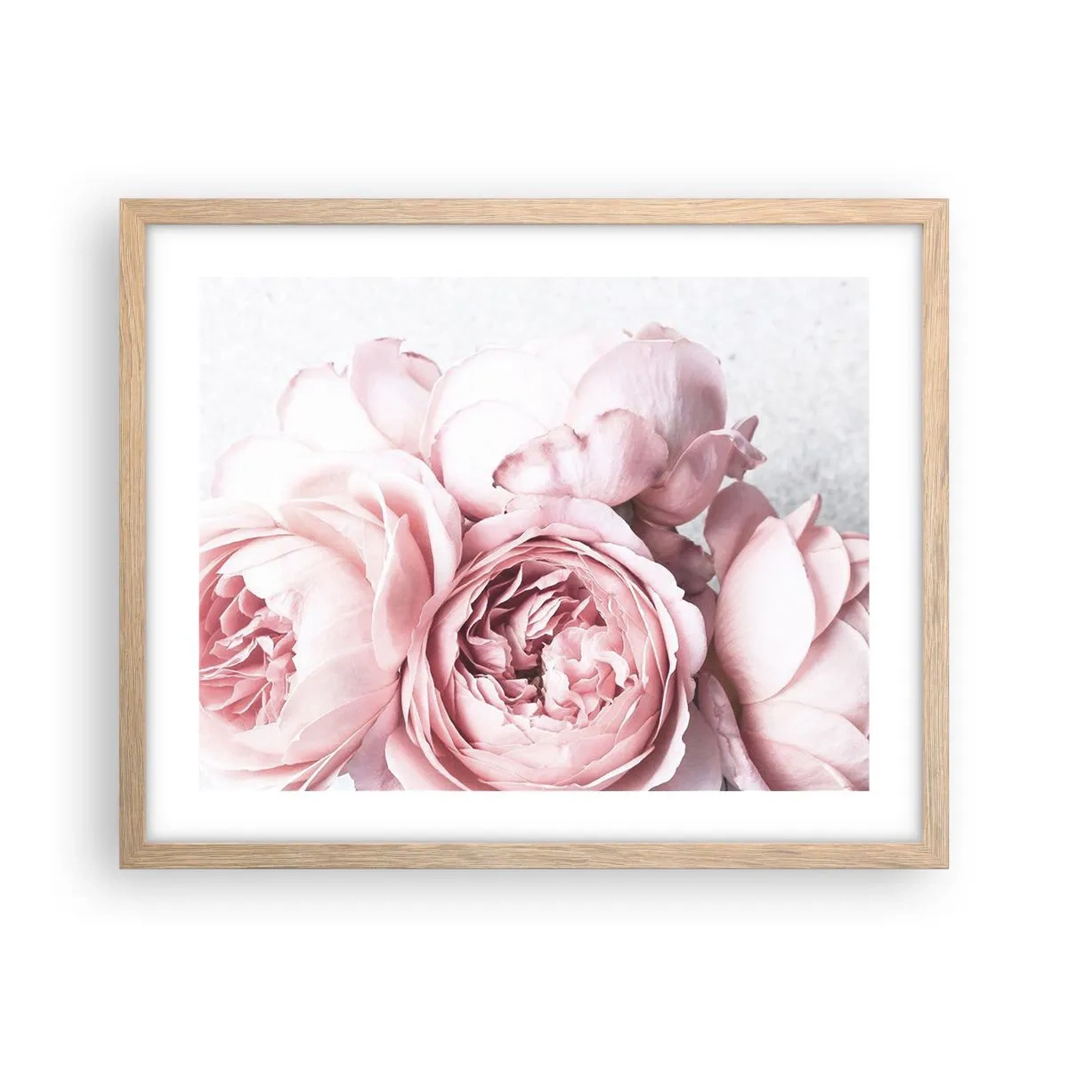 Een poster in een licht eiken lijst - Voor romantici - 50x40 cm