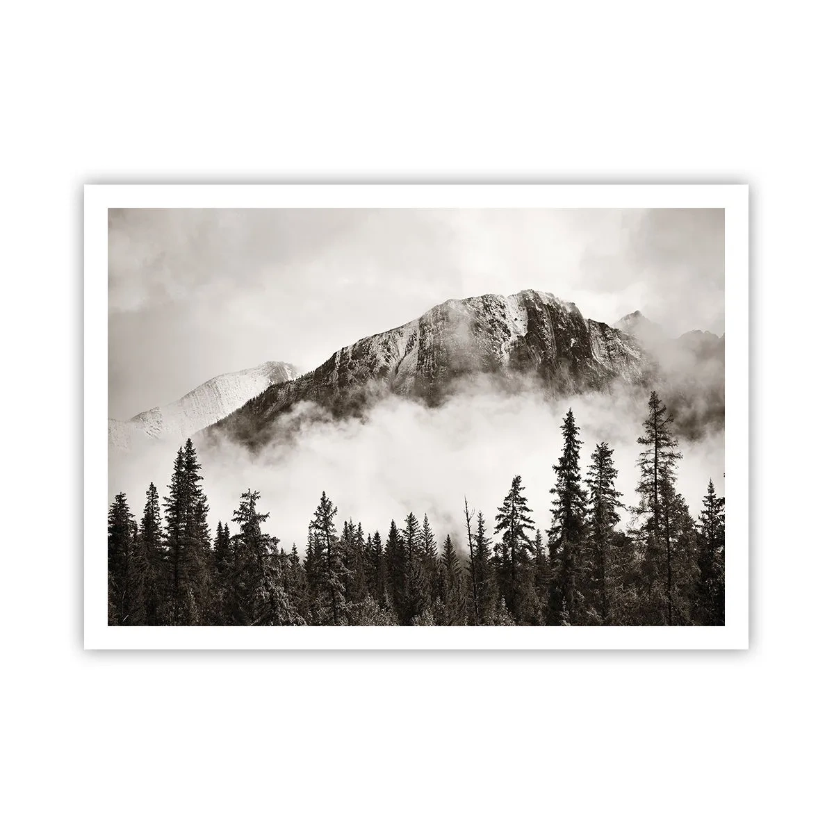 Poster - Granieten liniaal - 100x70 cm