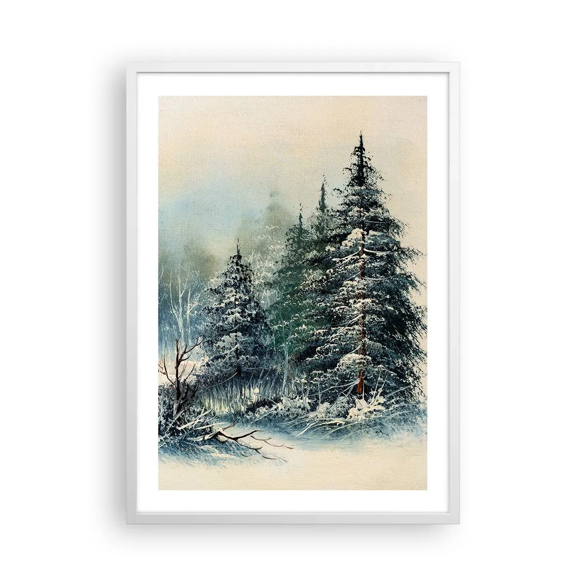 Poster in een witte lijst - Klaar voor kerst - 50x70 cm