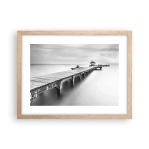Een poster in een licht eiken lijst - In de verte - 40x30 cm