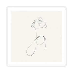 Poster - Loopt in dromen - 60x60 cm