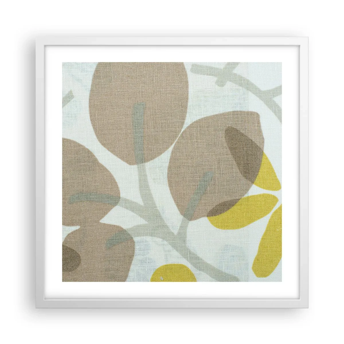 Poster in een witte lijst - Compositie in volle zon - 50x50 cm