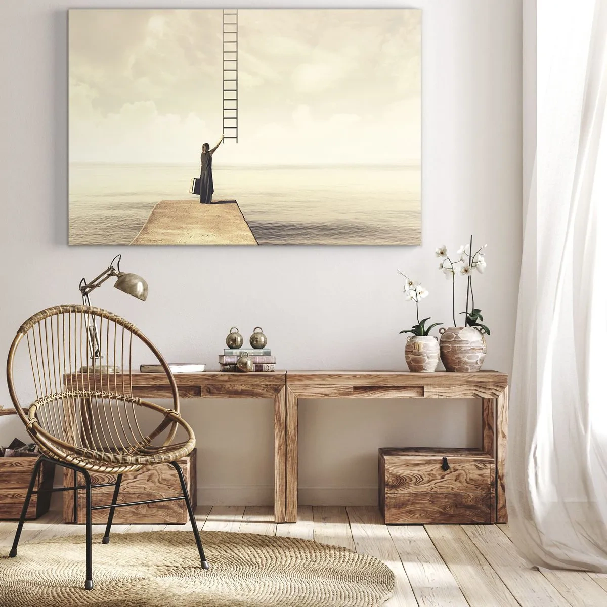 Schilderen op canvas - Een magische reis - 100x70 cm