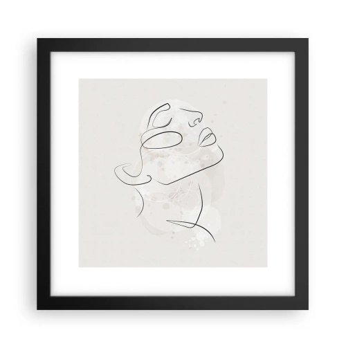 Poster in een zwarte lijst - De omtrek van een droom - 30x30 cm