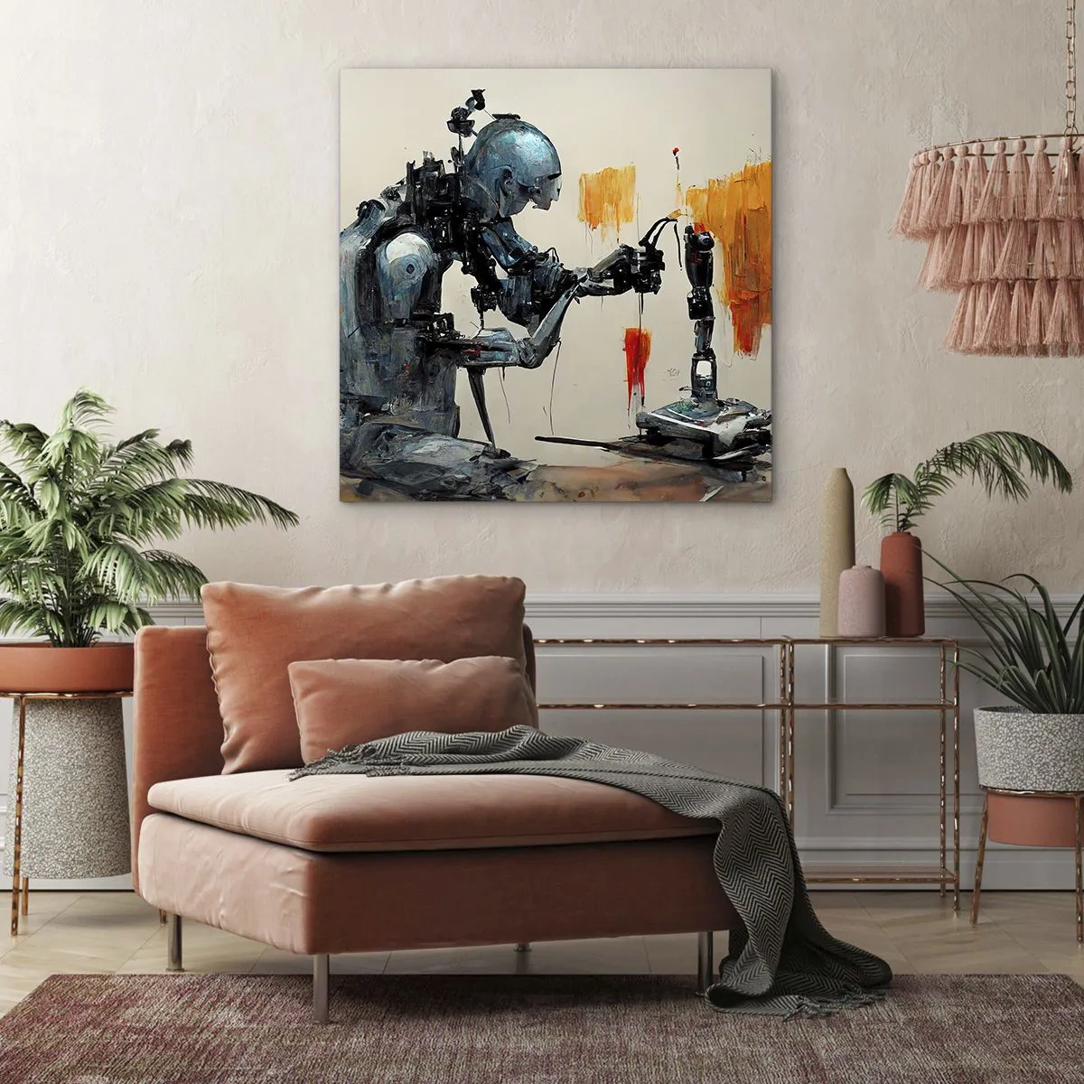 Schilderen op canvas - Morgen al… - 60x60 cm