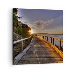 Schilderen op canvas - Ga, blijf naar de zon gaan - 60x60 cm