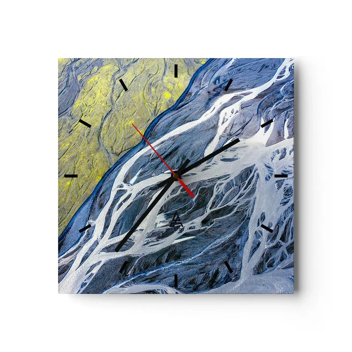 Wandklok - Klok - Rotstekeningen van de natuur - 30x30 cm