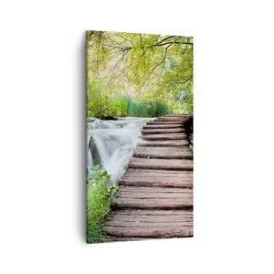 Schilderen op canvas - Geen stilstaand water - 45x80 cm