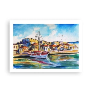 Poster - Regenboogmiddag - 70x50 cm