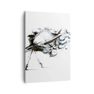 Schilderen op canvas - De magie van muziek bevrijdt je van betovering - 50x70 cm