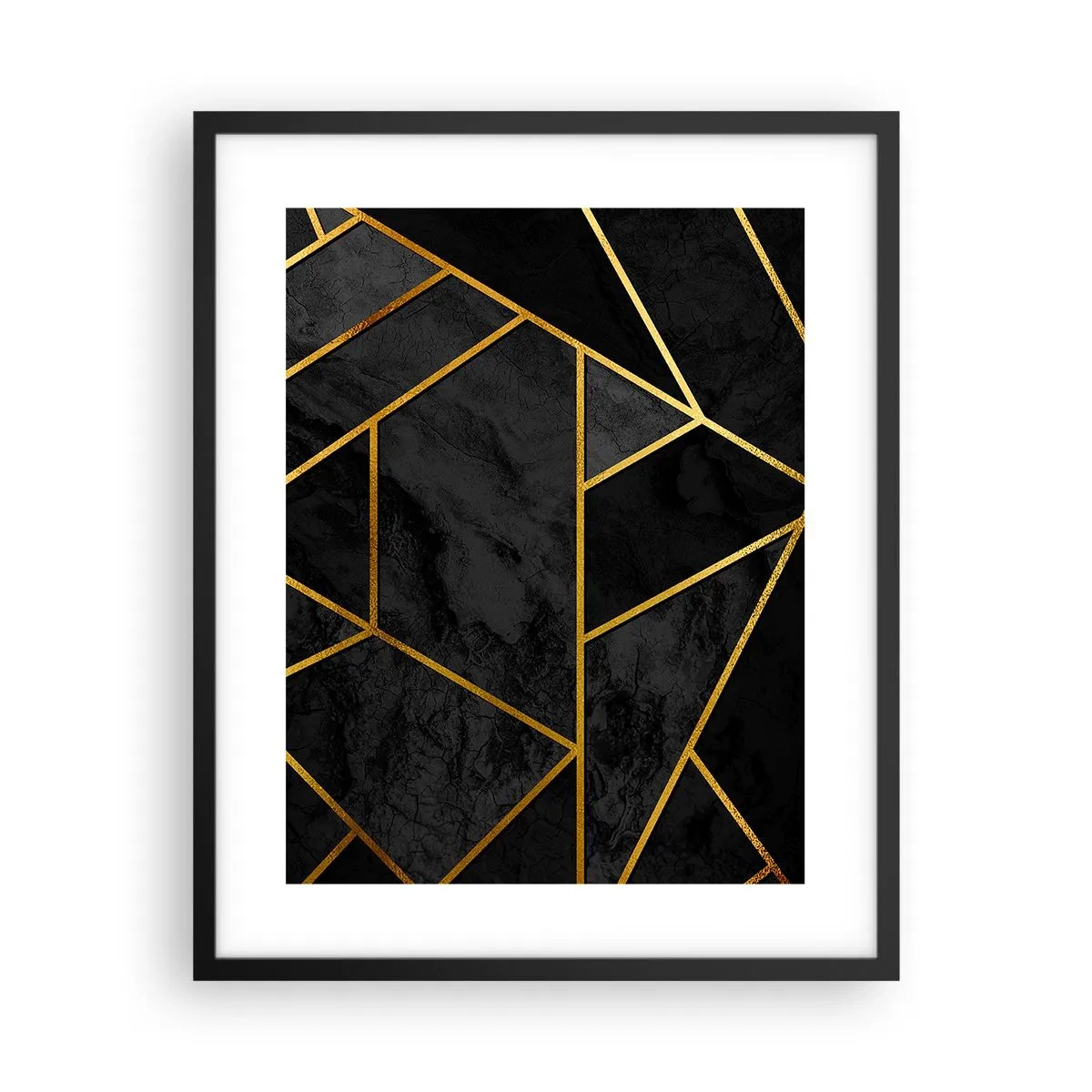 Poster in een zwarte lijst - Duisternis en glans - 40x50 cm