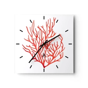 Wandklok - Klok - Koraal filigraan - 30x30 cm