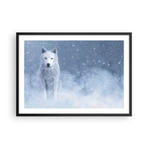 Poster in een zwarte lijst - In winterse sferen - 70x50 cm