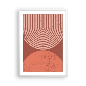 Poster in een witte lijst - Een nauwe band - 50x70 cm