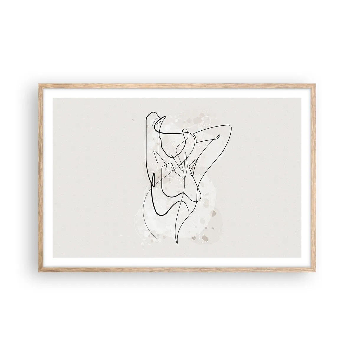 Een poster in een licht eiken lijst - De kunst van het verleiden - 91x61 cm