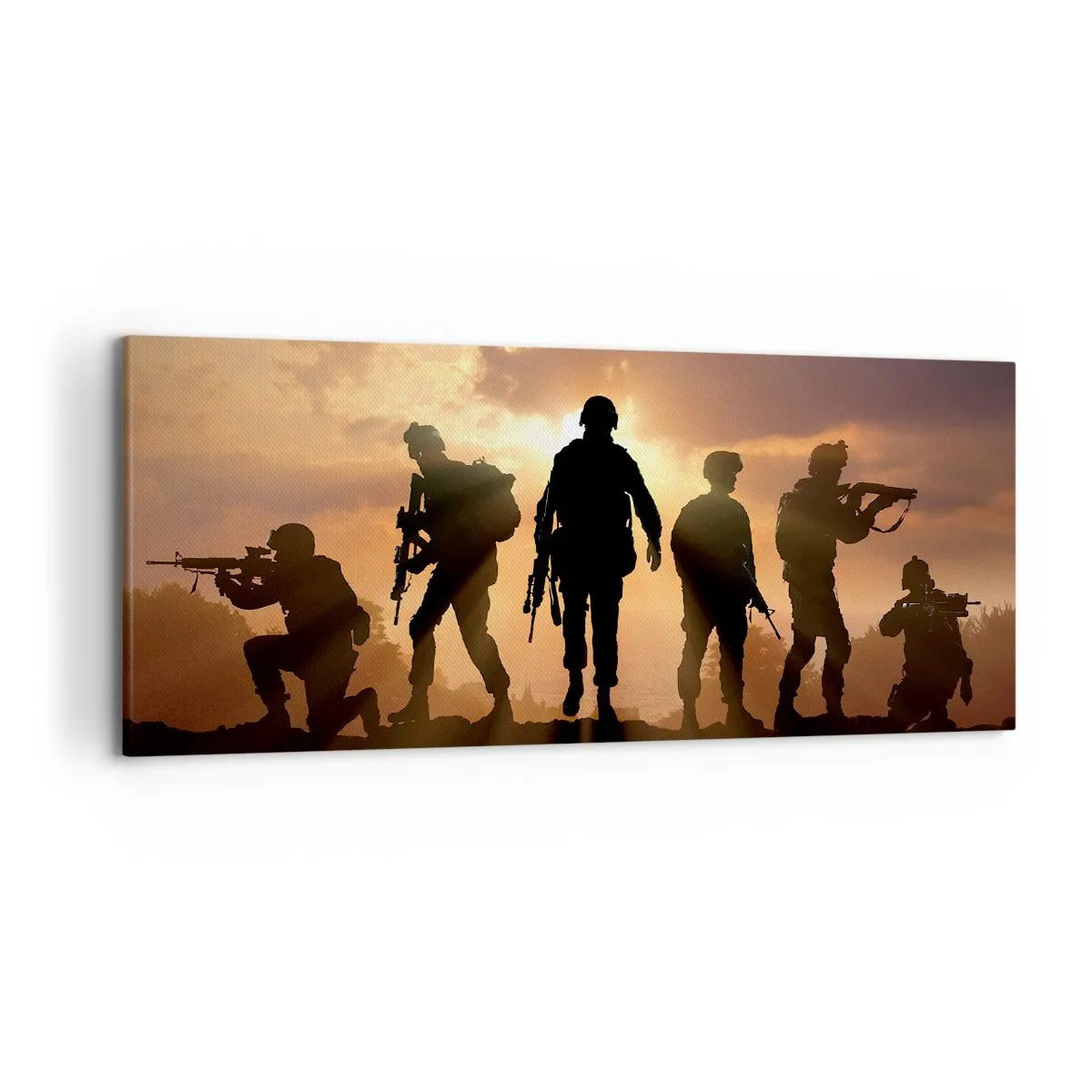 Schilderen op canvas - Brothers in arms - 120x50 cm