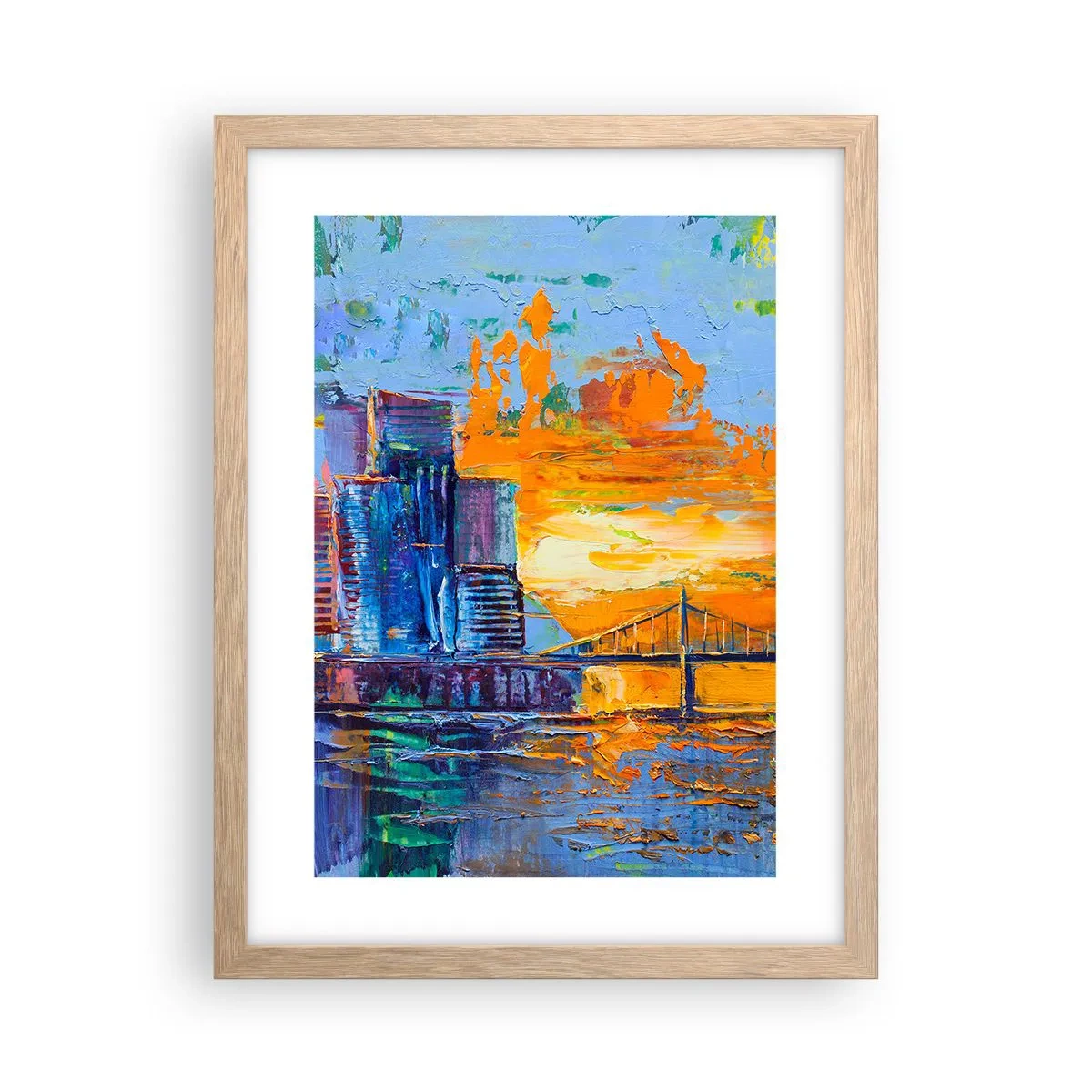 Een poster in een licht eiken lijst - Cultuur en natuur - 30x40 cm