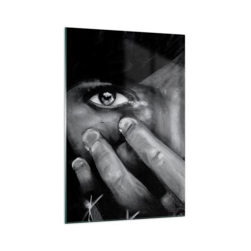 Schilderen op glas - Ik zal niet zeggen wie het heeft geschilderd - 70x100 cm