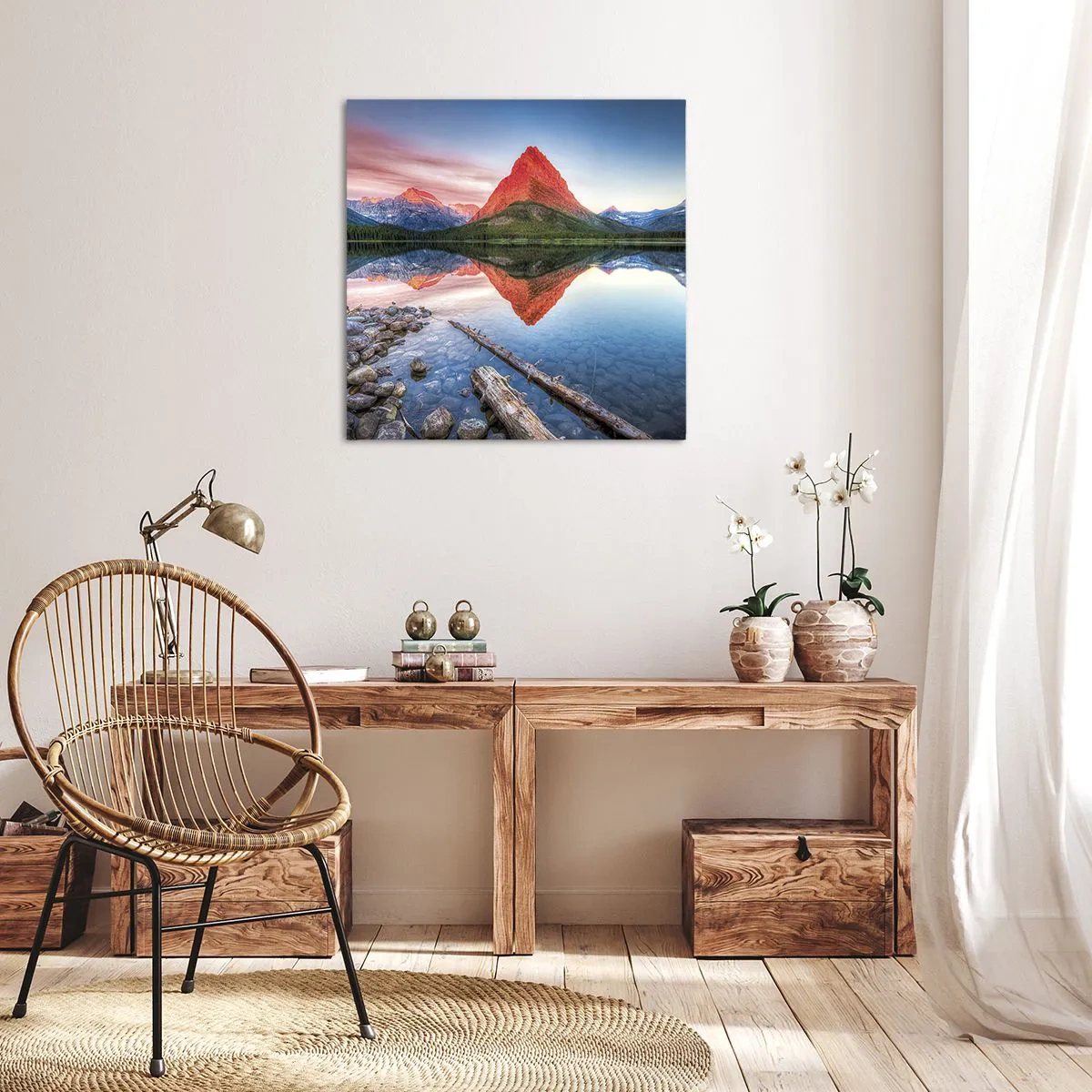 Schilderen op canvas - Warmte en koude - 50x50 cm