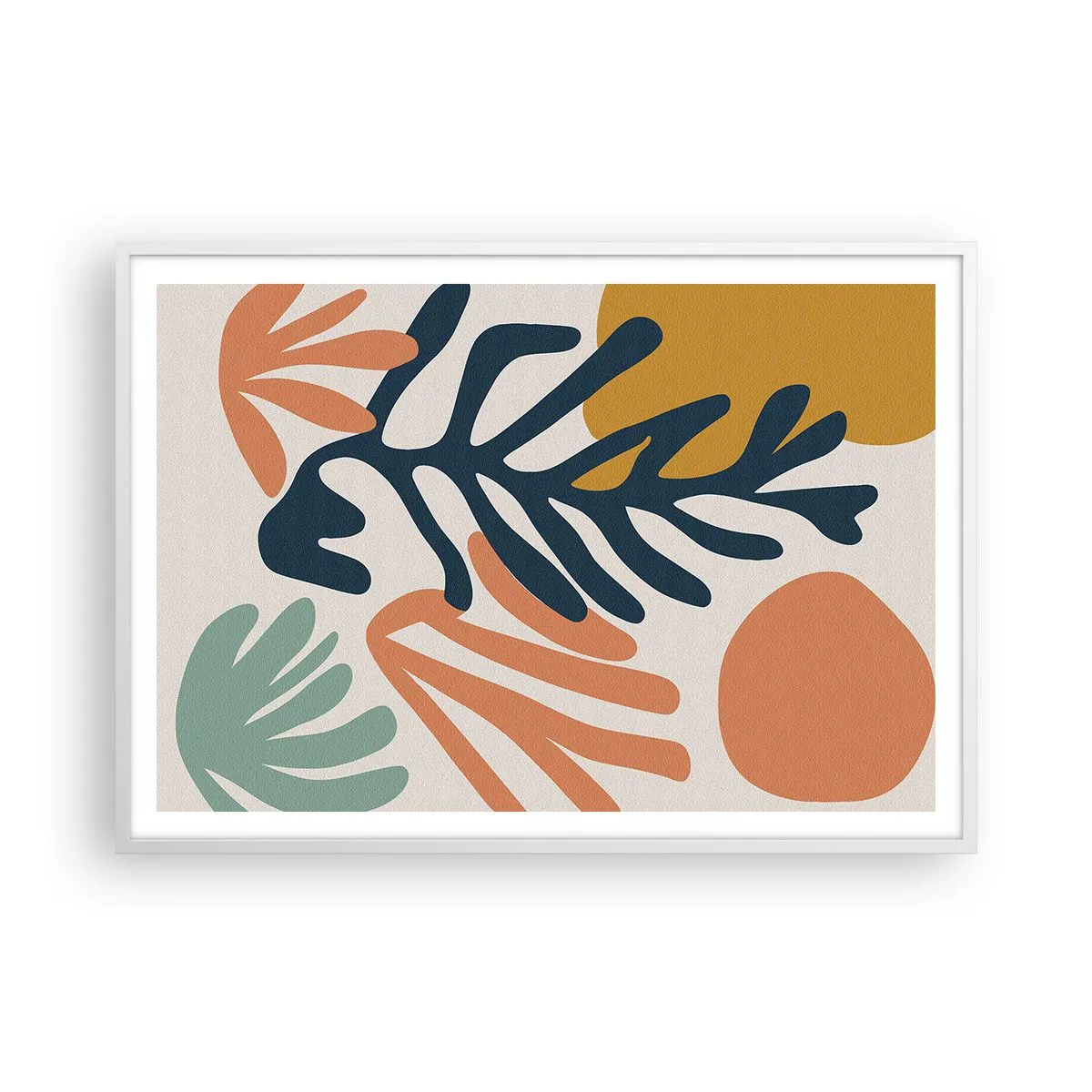 Poster in een witte lijst - Koraalzeeën - 100x70 cm