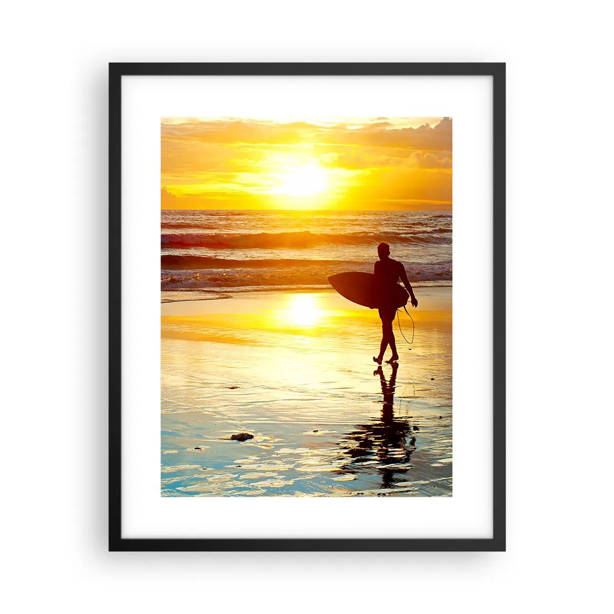 Poster in een zwarte lijst - De terugkeer van de krijger - 40x50 cm