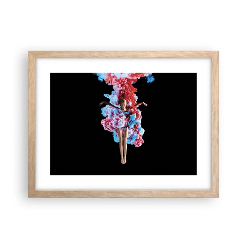 Een poster in een licht eiken lijst - In volle bloei - 40x30 cm