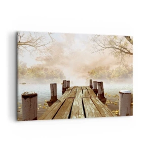 Schilderen op canvas - Het milde verdriet van de herfst - 100x70 cm