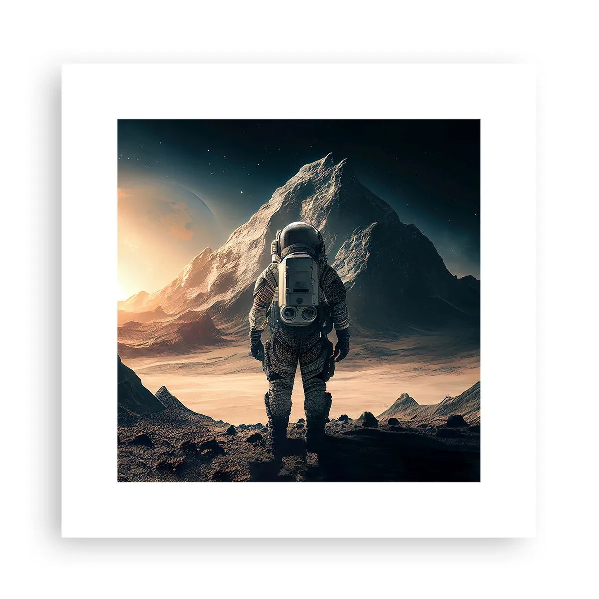 Poster - Nieuwe uitdaging - 30x30 cm