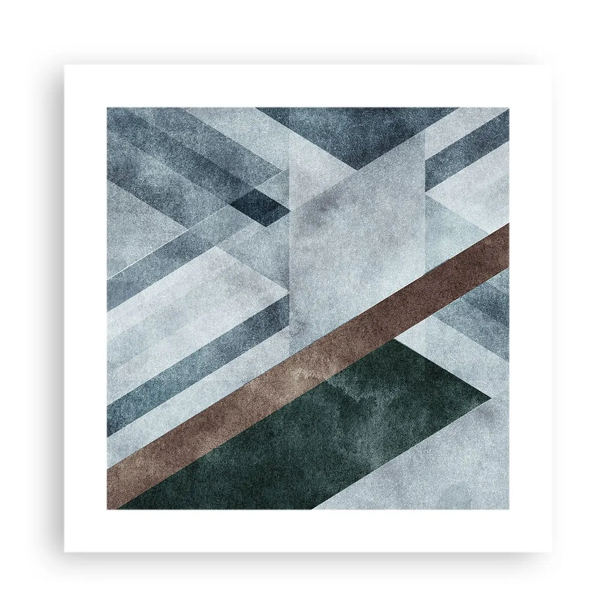 Poster - Verfijnde elegantie van geometrie - 40x40 cm