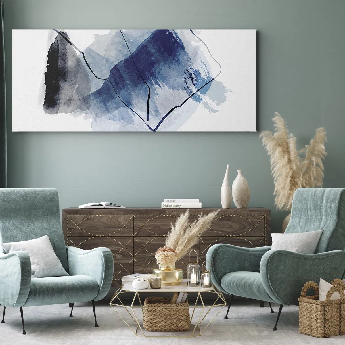 Schilderen op canvas - Ijsberg - 160x50 cm