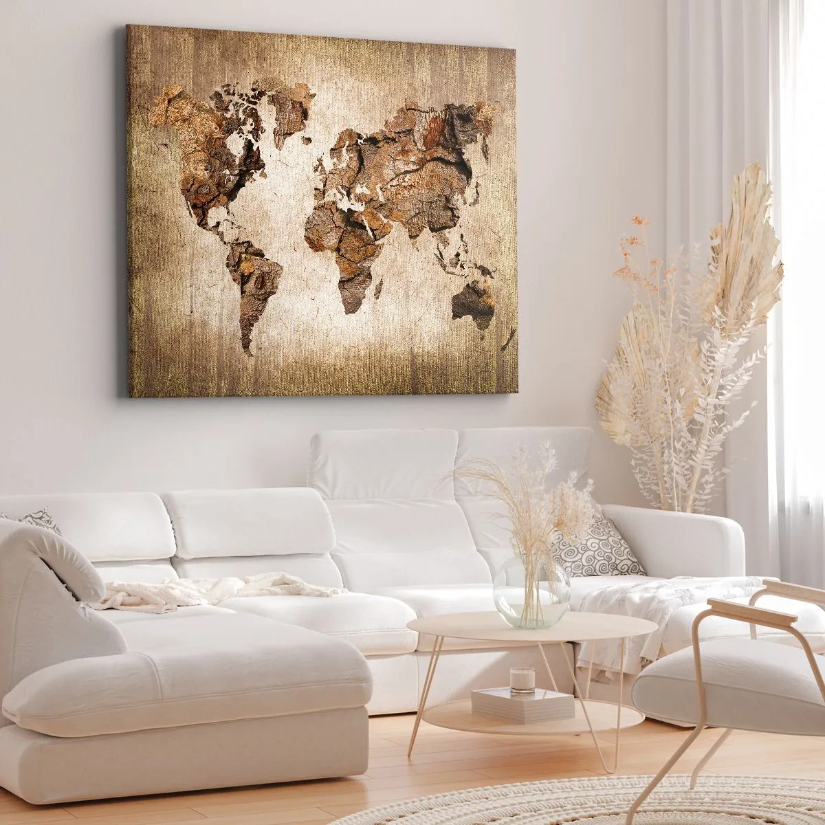 Schilderen op canvas - Ontdekking van de wereld - 120x80 cm