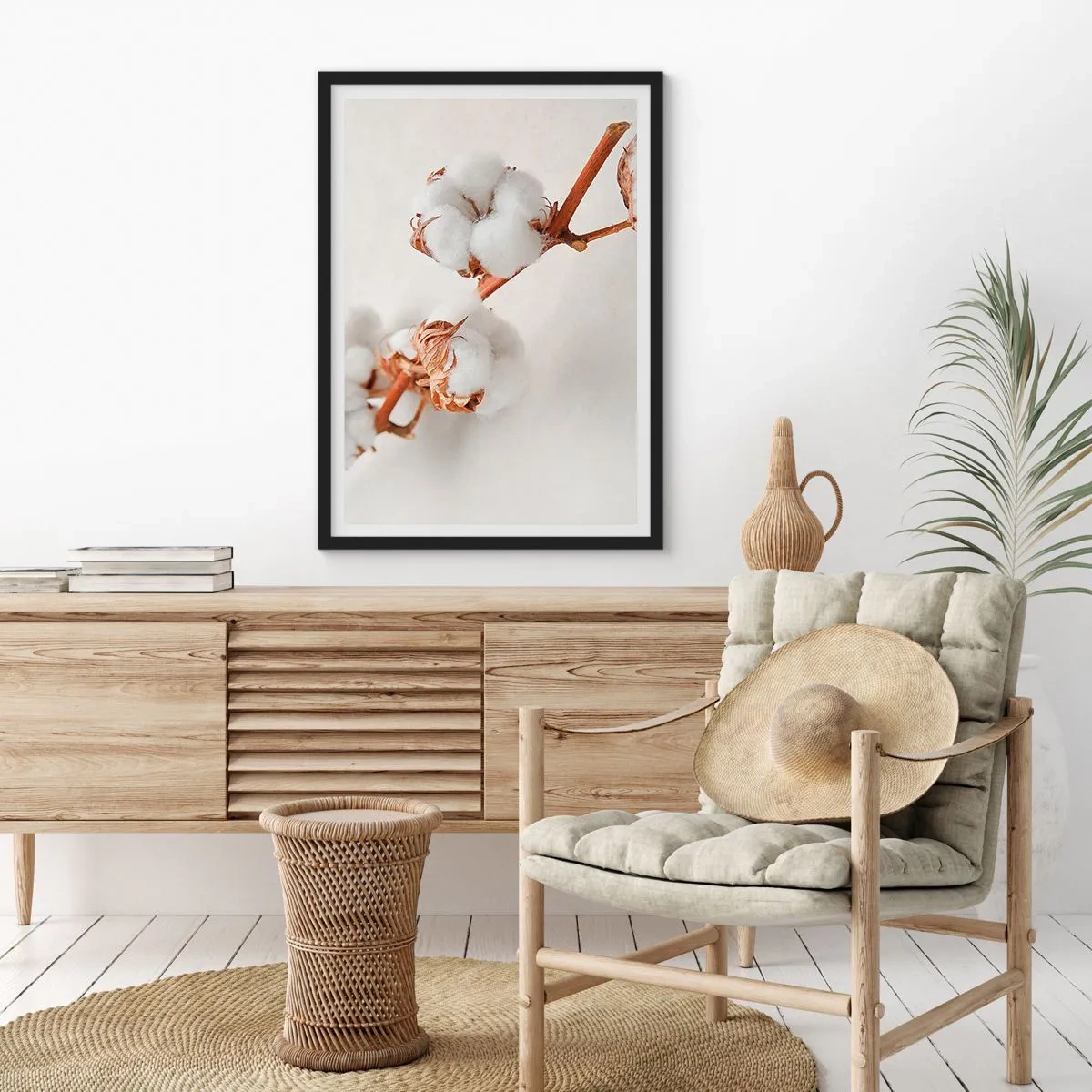 Poster in een zwarte lijst - Gewoon een knuffel - 70x100 cm